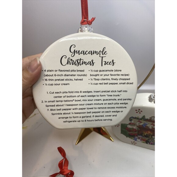 Temptations by Tara Christmas Ornament Table Shelf Decor Recipes Set Of 4 - Picture 8 of 9